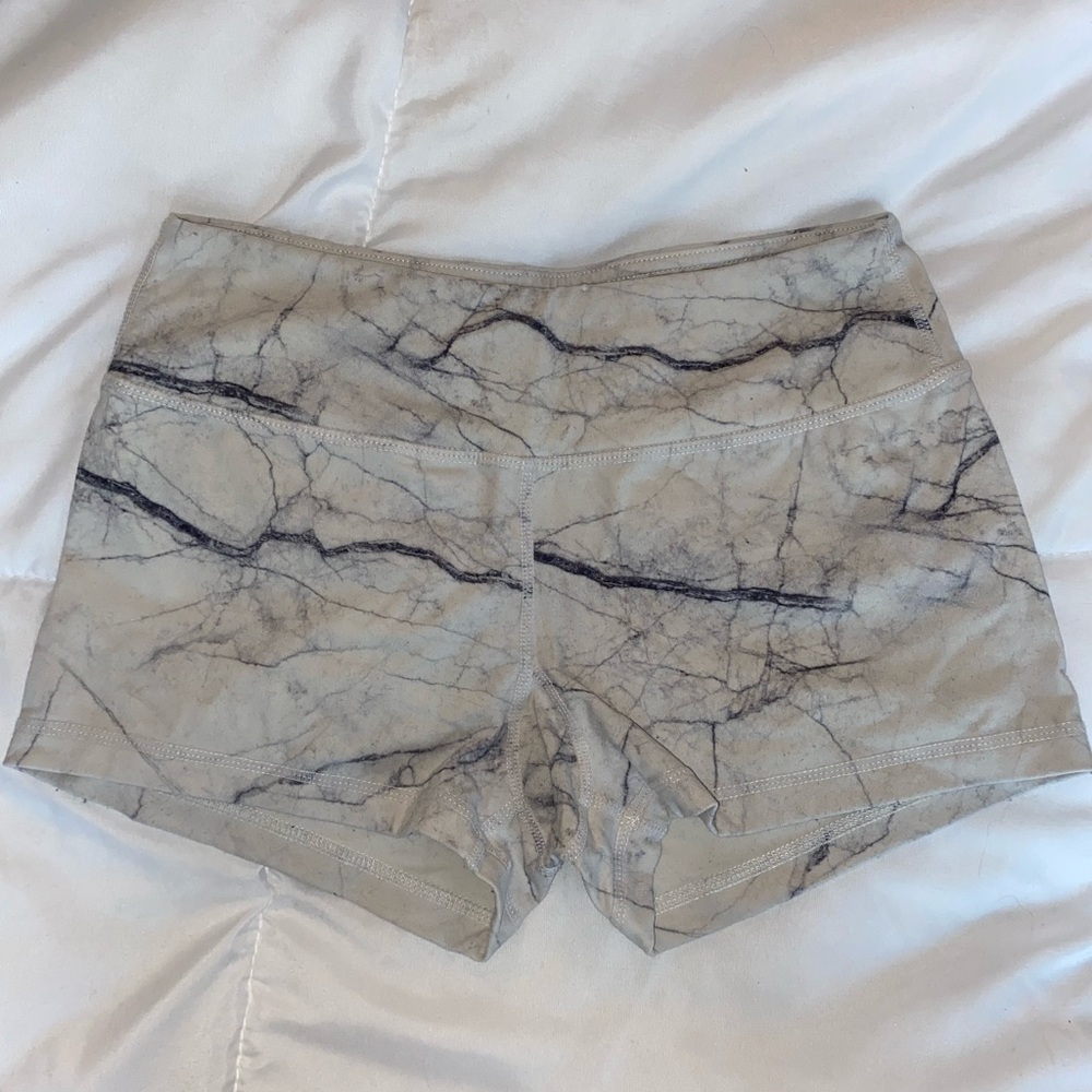 Savage Barbell Gray Marble Athletic Shorts